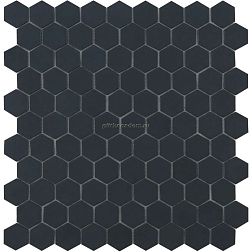 Vidrepur Nordic Hex № 903 Черная (на сетке) Мозаика 30,7х31,7 см