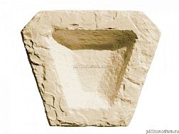UniStone 7 Желтый Замковый камень 25,7x25,7x8,5 см
