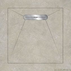 Aquanit Envelope Душевой поддон из керамогранита, цвет Code 592 Geometrics Taupe, 90х90
