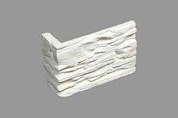 Камнелит Искусственный Камень Сланец Тонкий Белый Угол 9,2х37,2 см