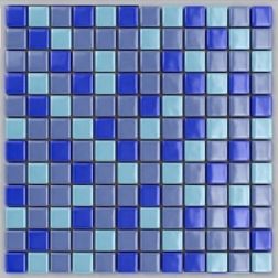 MVAPrintMosaic Мозаика стеклянная Микс 25FL-S-079 Синий + Голубой 31,5х31,5 см