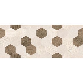 Laparet Betonhome Бежевая мозаика Матовая Настенная плитка 20х50 см