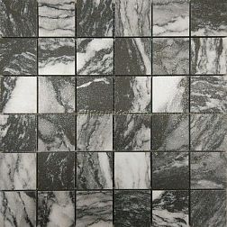 Azteca Ceramica Domino MSCDSBL Soft Black Черная Лаппатированная Мозаика 30х30 (4,8х4,8) см