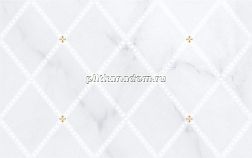 Unitile (Шахтинская плитка) Милана 02 Декор Светло-серый 25х40 см