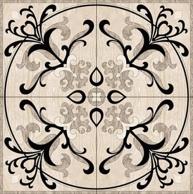 Infinity Ceramic Tiles Ruskin Roseton Gris Декор 120x120