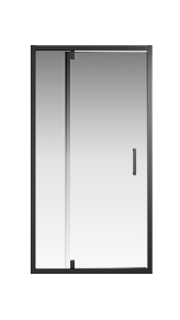 Creto Astra дверь распашная 1000мм, стекло прозр., проф. черный, 121-WTW-100-C-B-6 (260065)