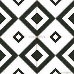 Etili Seramik Brixton Pre-cut Черно-белый Матовый Керамогранит 45x45 см