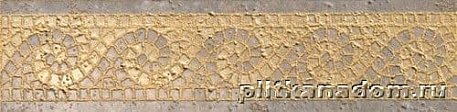 Gardenia Versace Palace Stone 114442 Oro Fasce Onda Lap Бордюр 9,8х39,4