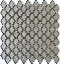 Caramelle Alchimia Diamanti D Argento Серая Глянцевая Мозаика 28,2х31 (2,4х4,2) см