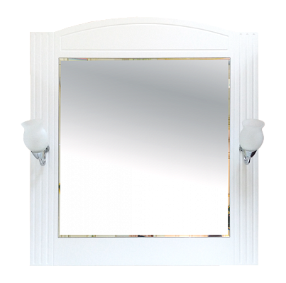 Зеркало Misty Эльбрус - 80 Зеркало белая эмаль П-Эль02080-011
