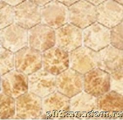 Caramelle Pietrine Hexagonal Emperador light MAT hex Мозаика 29,5x30,5х6 (1,8x3) см