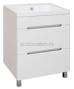 Runo Парма Тумба с раковиной Omega с 2-им ящиками напольная, 60