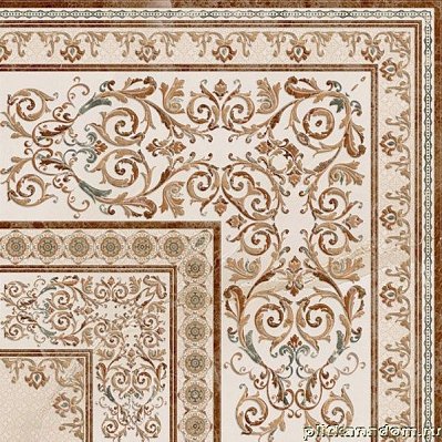 Goetan Ceramica Durango Decor Corner Бежевый Глянцевый Декор 45x45 см