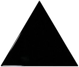 Equipe Scale 23821 Triangolo Black Настенная плитка 10,8x12,4 см