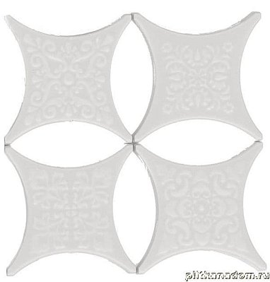 Absolut Keramika Core Estrella Set Blanco Вставка 6,7x6,7 (4 вида)