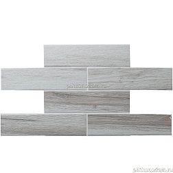 Bonaparte Керамическая мозаика Marmi Light Серая Матовая Мозаика 25,2х48,6 (6х24)