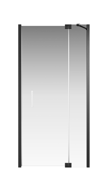 Creto Tenta дверь распашная 1000мм, стекло прозр. EASY CLEAN, проф. черный, 123-WTW-100-C-B-8 (260090)