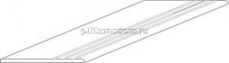 Kutahya Faselis Bone Parlak Nano Ступень с насечками 30х120 см