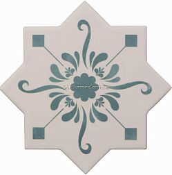Cevica Becolors Star Dec. Stencil Lagoon Керамогранит 13,25х13,25 см
