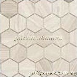 Caramelle Pietrine Hexagonal Travertino silver MAT hex Мозаика 29,5x30,5х6 (1,8x3) см