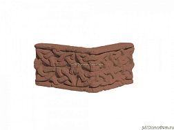 UniStone Плетенка Коричневый Карниз угловой 12,3х12,2x8,4 см