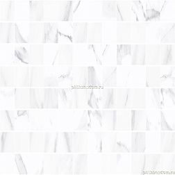 Laparet Lord MM60126 Мозаичный Белый Глянцевый Декор 20х60 см
