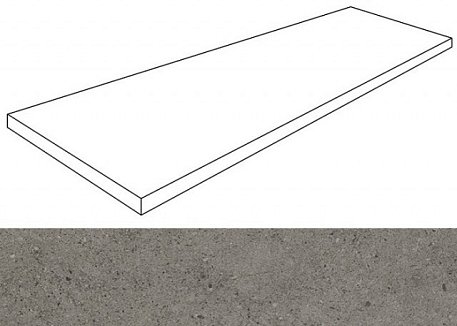 Apavisa Concept grey sol 2cm top ang Керамогранит 49,75x99,55 см