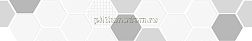Polcolorit Cristal LN-Cristal Bianco Modular Mix Бордюр 12,1х74,4 см