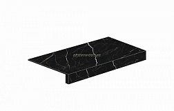 Atlas Concorde Russia Allure Империал Блэк Черная Матовая Ступень Фронтальная 33x120 см