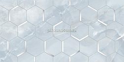 Kerlife Onice Blu Forma Голубой Глянцевый Декор 31,5x63 см