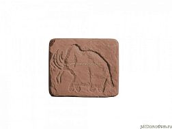 UniStone Наскальная живопись 5 Коричневый Вставка 14,5x14,5x2,2 см