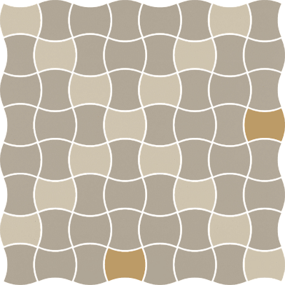 Paradyz Modernizm Bianco Mozaika Prasowana K.3,6X4,4 Mix D Мозаика 30,9x30,9 см