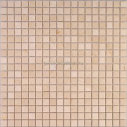 Premium Marble Чистые цвета Crema Marfil Tumbled Мозаика 1,5x1,5 29,7x29,7 см