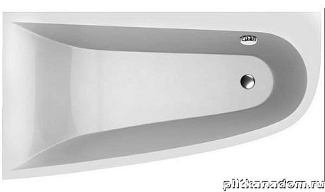 Vayer Boomerang 180.100.045.1-2.1.0.0 Асимметиричная акриловая ванна 180х100x45 L
