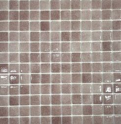 Gidrostroy Стеклянная мозаика QN-018 AS Коричневая Глянцевая Антискользящая 31,7x31,7 (2,5х2,5) см