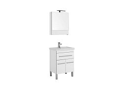 Комплект мебели для ванной Aquanet Сиена 60 белый (напольный 1 ящик 2 дверцы)