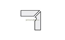 Interbau Nature Art 113 R10 Gold Braun Плинтус ступени левый 31х36 см