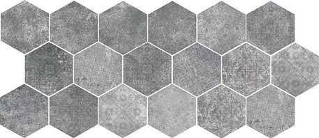 Monopole Pompeia Decor Gris Серый Матовый Декор 20x24 см