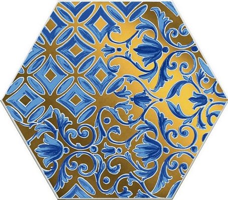 Kerama Marazzi Талья VT-A427-24000 Декор 1 Синий Глянцевый 20х23,1 см