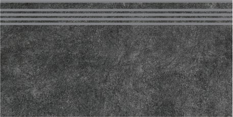 Керама Марацци Королевская дорога Керамогранит обрезной черный SG615000R-GR Ступень 30х60 см