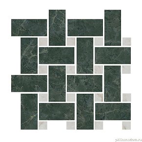 Kerama Marazzi Серенада T038-SG6542 Зеленый Мозаичный Декор 32х32 см