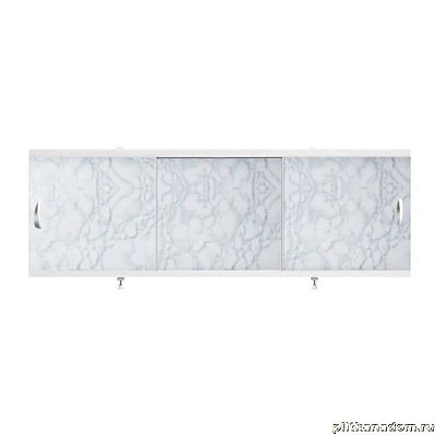 Alavann Оптима Экран для ванн 1,5 м пластик светло-серый мрамор (15)