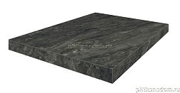 Coliseum Gres Флоренция Черная Натуральная Ступень угловая левая 33x90 см