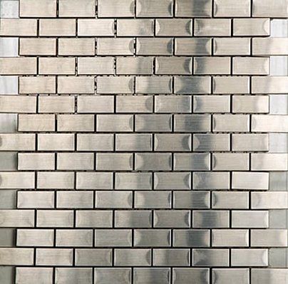 L'Antic Colonial Metal Brick Acero 2x4 Malla Мозаика 30,5х30,5