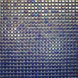 Gidrostroy Стеклянная мозаика QSL-104 Синяя Глянцевая 1x1 30x30 см