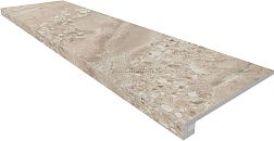 Ametis Oceanmist OM02 Beige Бежевая Матовая + Подступенок (14,5x120) Ступень 33x120 см