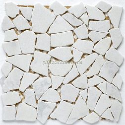 Starmosaic Wild Stone Split White Matt (JMST040) Мрамор Мозаика 30,5х30,5