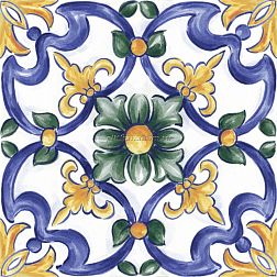 Ragno Amuri RC8J Decoro Maiolica Tappeto 3 Glossy RT Керамогранит 20х20 см