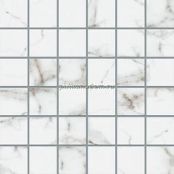 Ametis Supreme SM03 Ferrum Белая Полированная Мозаика 30х30 (5х5) см