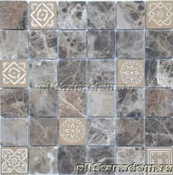 Caramelle Art Stone Emperador light Мозаика 30х30x0,8 (4,8x4,8) см